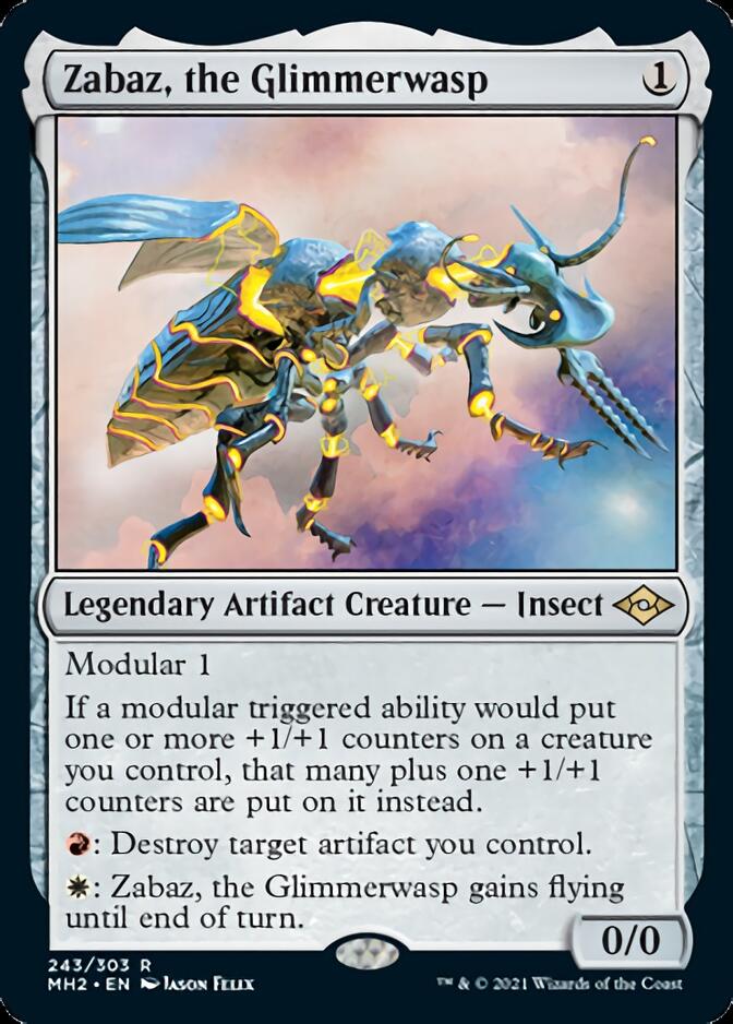 Zabaz, the Glimmerwasp [Modern Horizons 2] | Enigma On Main