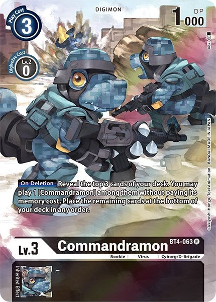 Commandramon [BT4-063] (Alternate Art) [Dimensional Phase] | Enigma On Main