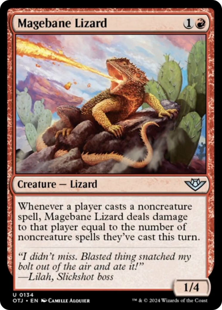 Magebane Lizard [Outlaws of Thunder Junction] | Enigma On Main