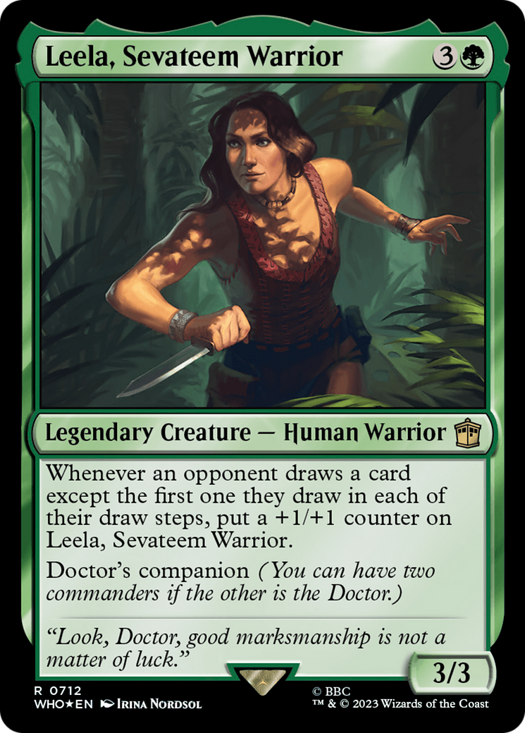 Leela, Sevateem Warrior (Surge Foil) [Doctor Who] | Enigma On Main