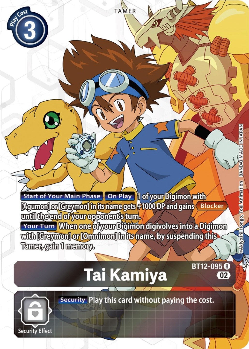 Tai Kamiya [BT12-095] (Alternate Art) [Across Time] | Enigma On Main