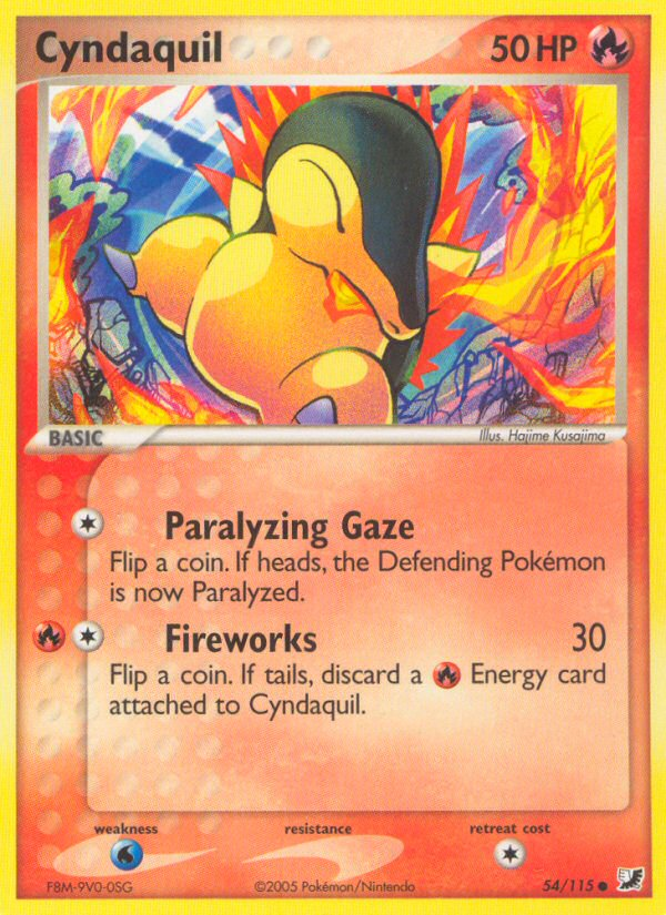 Cyndaquil (54/115) [EX: Unseen Forces] | Enigma On Main