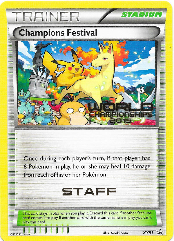 Champions Festival (XY91) (2015 Quarter Finalist) [XY: Black Star Promos] | Enigma On Main