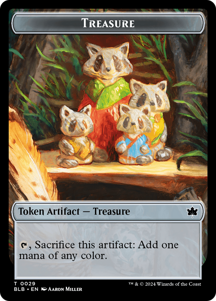 Rabbit // Treasure Double-Sided Token [Bloomburrow Tokens] | Enigma On Main