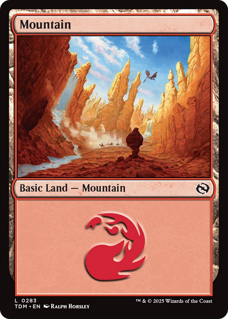 Mountain (0283) [Tarkir: Dragonstorm] | Enigma On Main