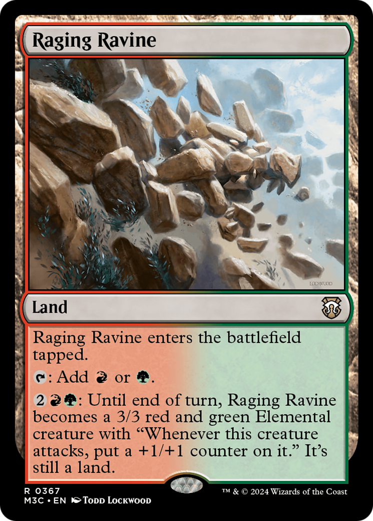 Raging Ravine (Ripple Foil) [Modern Horizons 3 Commander] | Enigma On Main