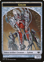 Shapeshifter (001) // Golem (018) Double-Sided Token [Modern Horizons Tokens] | Enigma On Main