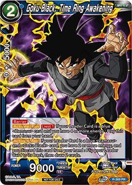 Goku Black, Time Ring Awakening (Unison Warrior Series Boost Tournament Pack Vol. 7) (P-369) [Tournament Promotion Cards] | Enigma On Main