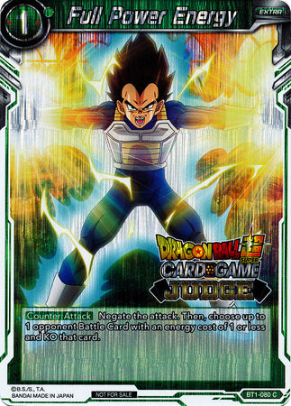 Full Power Energy (BT1-080) [Judge Promotion Cards] | Enigma On Main