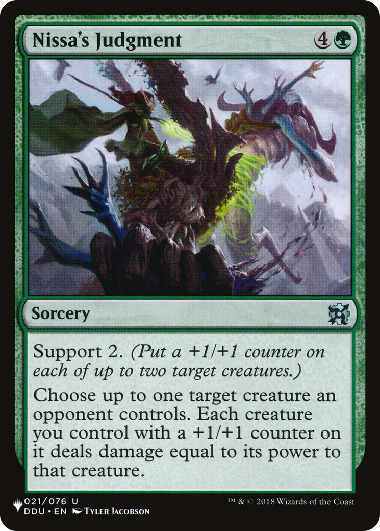 Nissa's Judgment [The List] | Enigma On Main