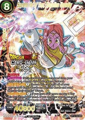 Supreme Kai of Time, Spacetime Unraveler (Card Game Fest 2022) (BT12-154) [Tournament Promotion Cards] | Enigma On Main