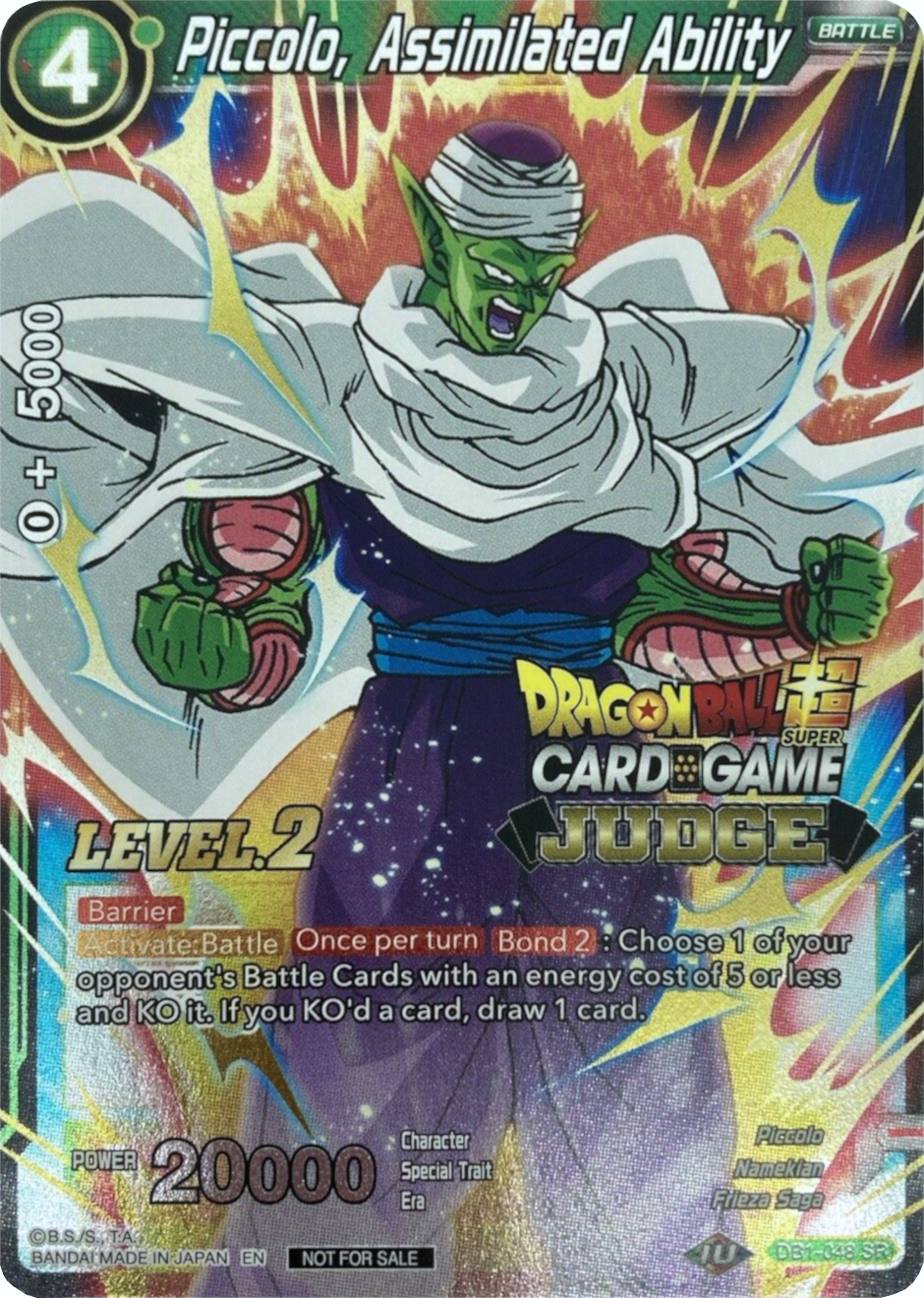 Piccolo, Assimilated Ability (Level 2) (DB1-048) [Judge Promotion Cards] | Enigma On Main