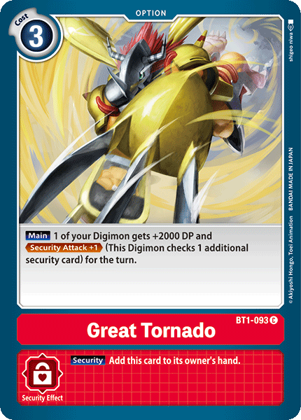 Great Tornado [BT1-093] [Release Special Booster Ver.1.0] | Enigma On Main