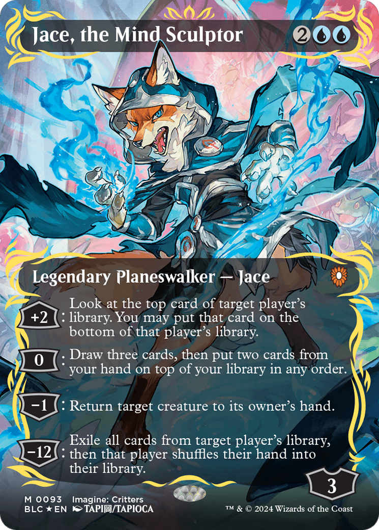 Jace, the Mind Sculptor (Borderless) (Raised Foil) [Bloomburrow Commander] | Enigma On Main