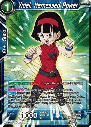 Videl, Harnessed Power (BT16-035) [Realm of the Gods] | Enigma On Main