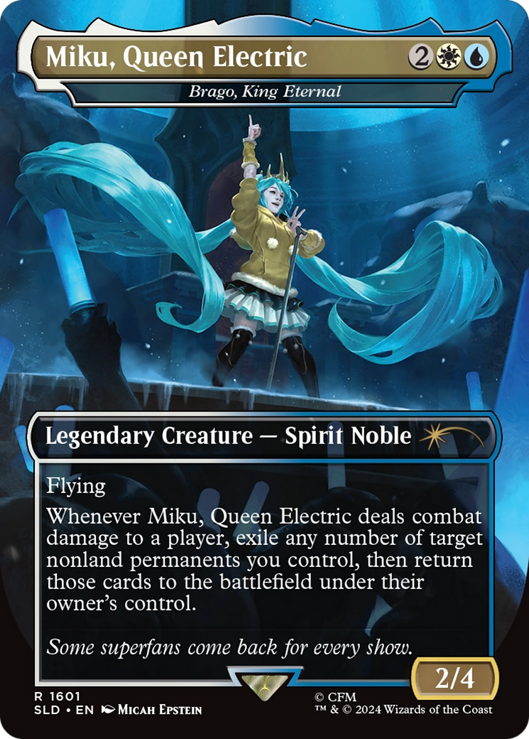 Miku, Queen Electric - Brago, King Eternal (Rainbow Foil) [Secret Lair Drop Series] | Enigma On Main