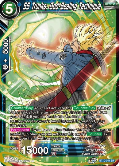 SS Trunks, God-Sealing Technique (Event Pack 08) (BT10-044) [Tournament Promotion Cards] | Enigma On Main