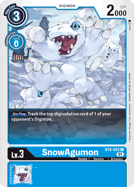 SnowAgumon [BT8-022] [New Awakening] | Enigma On Main