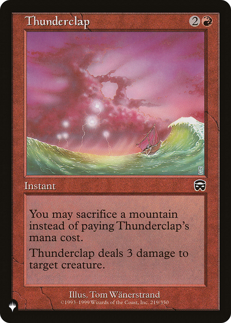 Thunderclap [The List Reprints] | Enigma On Main