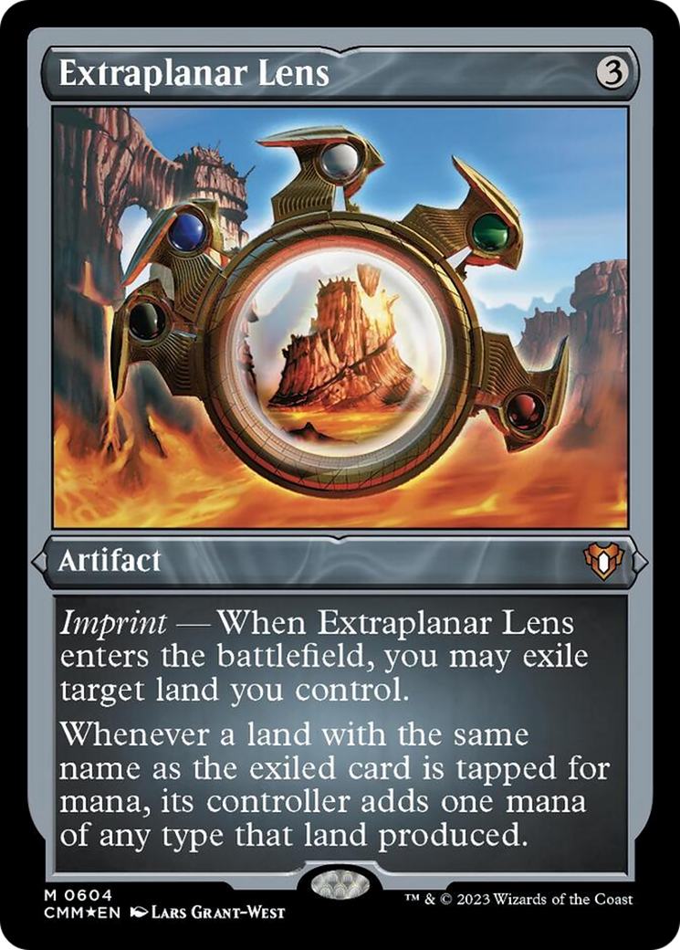 Extraplanar Lens (Foil Etched) [Commander Masters] | Enigma On Main