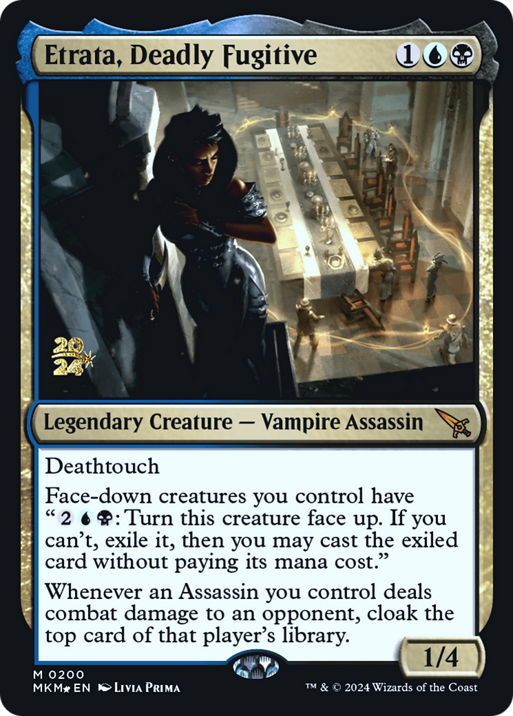 Etrata, Deadly Fugitive [Murders at Karlov Manor Prerelease Promos] | Enigma On Main