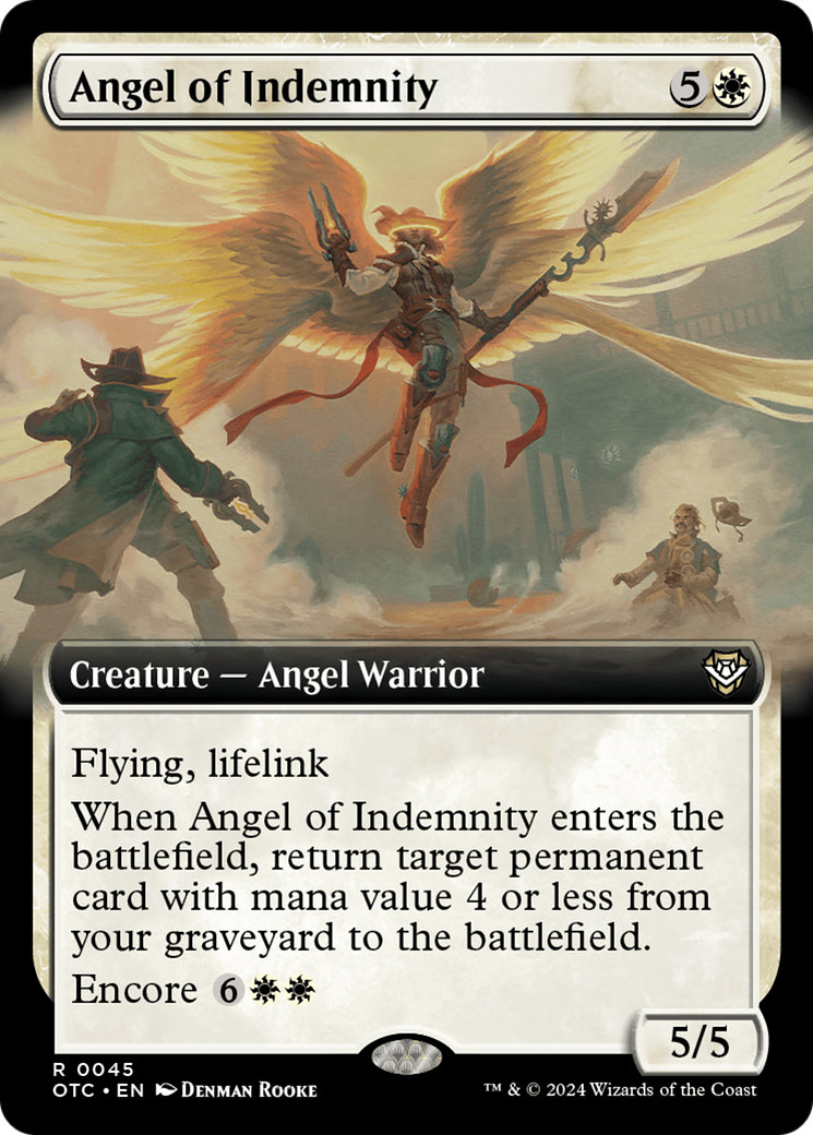 Angel of Indemnity (Extended Art) [Outlaws of Thunder Junction Commander] | Enigma On Main