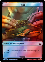 Alien Rhino // Food (0059) Double-Sided Token (Surge Foil) [Doctor Who Tokens] | Enigma On Main