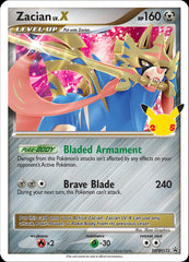 Zacian LV.X (SWSH135) (Celebrations) [Sword & Shield: Black Star Promos] | Enigma On Main