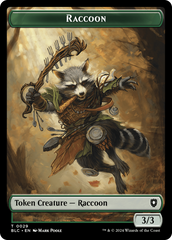 Rat // Raccoon Double-Sided Token [Bloomburrow Commander Tokens] | Enigma On Main