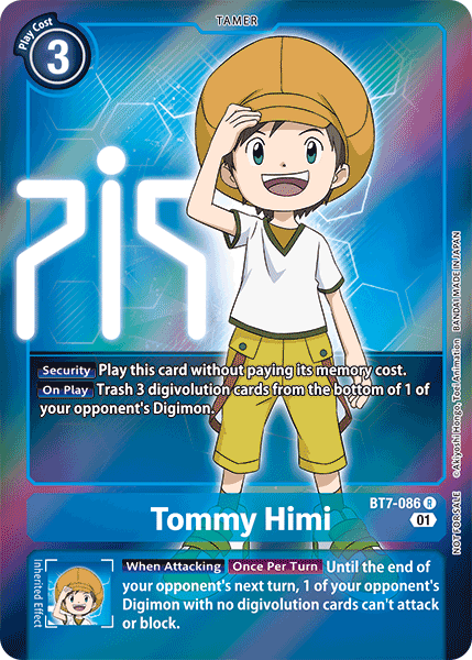 Tommy Himi [BT7-086] (Alternative Art - Box Topper) [Next Adventure] | Enigma On Main