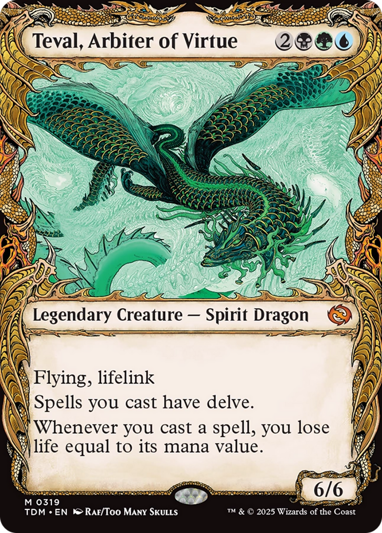 Teval, Arbiter of Virtue (Showcase) [Tarkir: Dragonstorm] | Enigma On Main