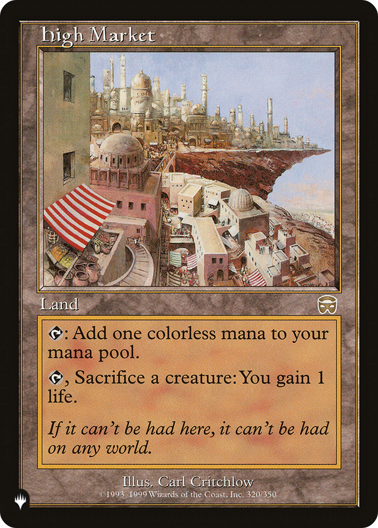 High Market [The List] | Enigma On Main