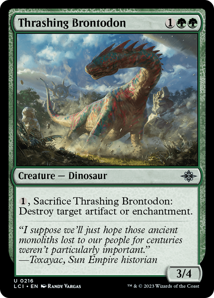 Thrashing Brontodon [The Lost Caverns of Ixalan] | Enigma On Main