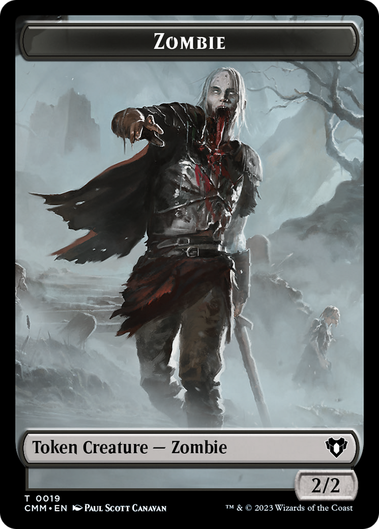 Zombie Token (19) [Commander Masters Tokens] | Enigma On Main