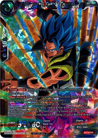 SSB Gogeta, Critical Combination (P-118) [Promotion Cards] | Enigma On Main