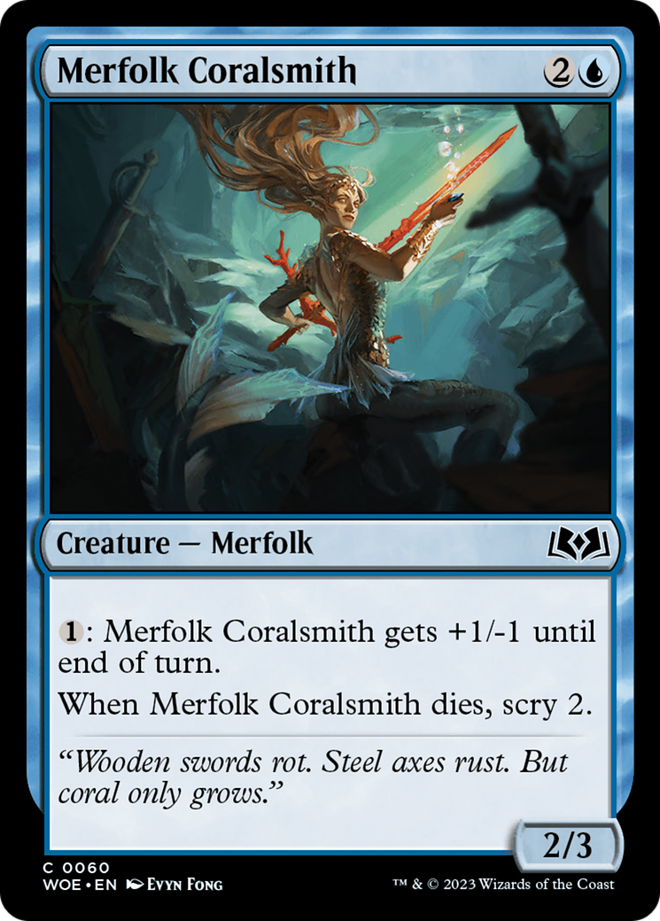 Merfolk Coralsmith [Wilds of Eldraine] | Enigma On Main