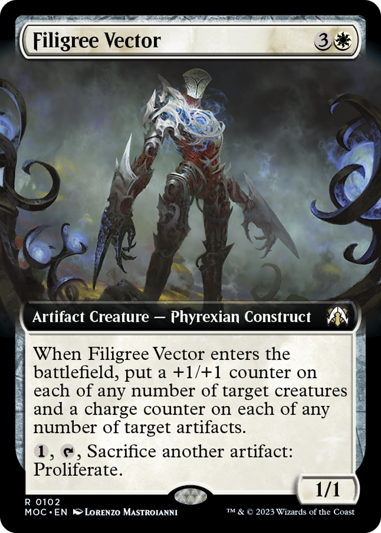 Filigree Vector (Extended Art) [March of the Machine Commander] | Enigma On Main