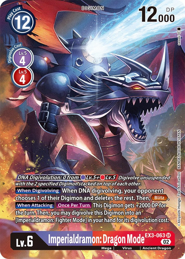 Imperialdramon: Dragon Mode [EX3-063] (Alternate Art) [Draconic Roar] | Enigma On Main