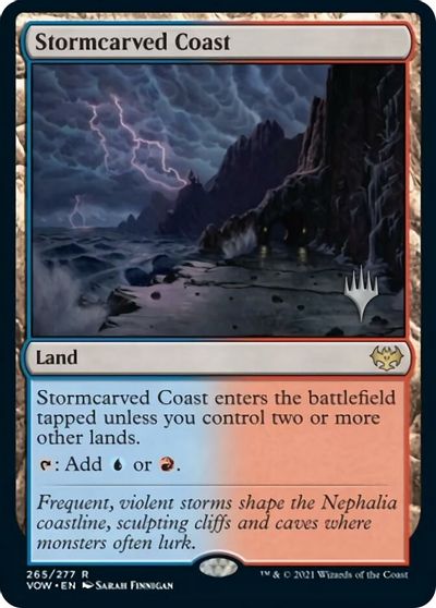 Stormcarved Coast (Promo Pack) [Innistrad: Crimson Vow Promos] | Enigma On Main