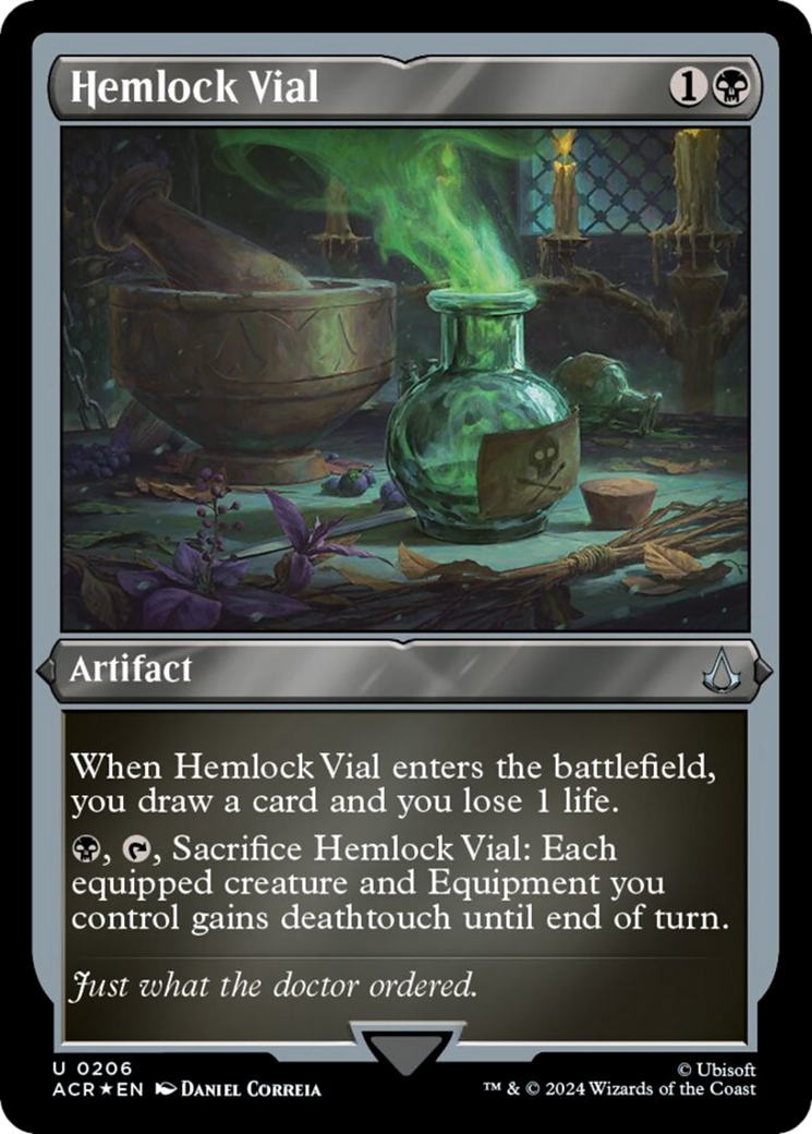 Hemlock Vial (Foil Etched) [Assassin's Creed] | Enigma On Main
