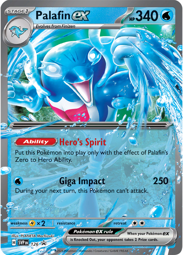 Palafin ex (126) (Jumbo Card) [Scarlet & Violet: Black Star Promos] | Enigma On Main