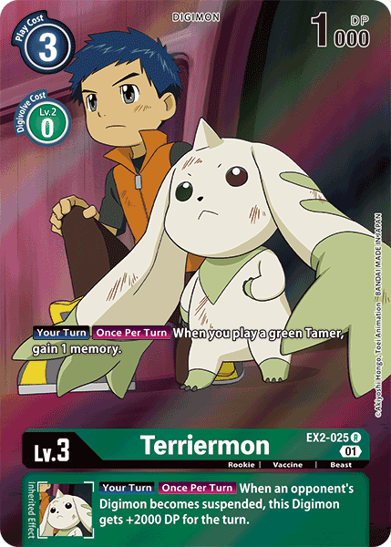 Terriermon [EX2-025] (Alternate Art) [Digital Hazard] | Enigma On Main