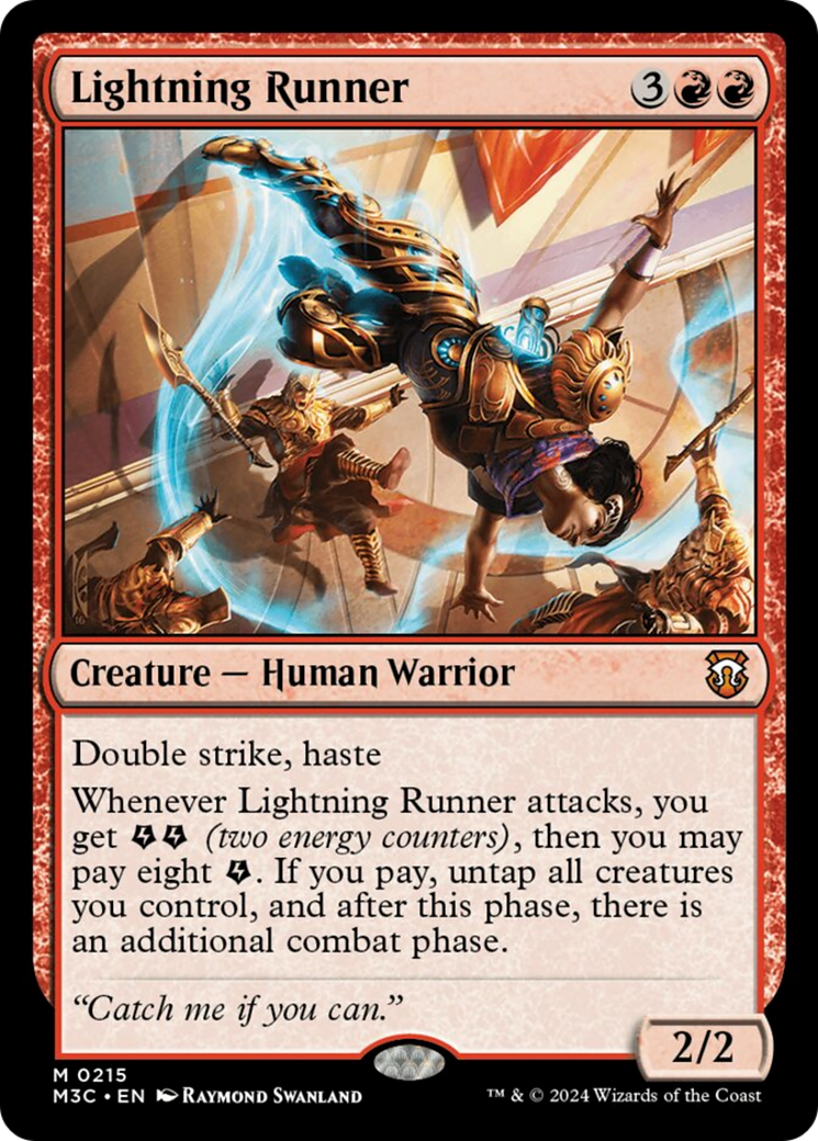 Lightning Runner (Ripple Foil) [Modern Horizons 3 Commander] | Enigma On Main