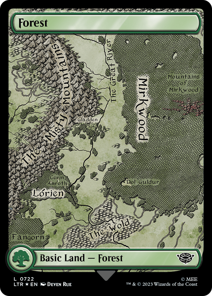 Forest (0722) (Surge Foil) [The Lord of the Rings: Tales of Middle-Earth] | Enigma On Main