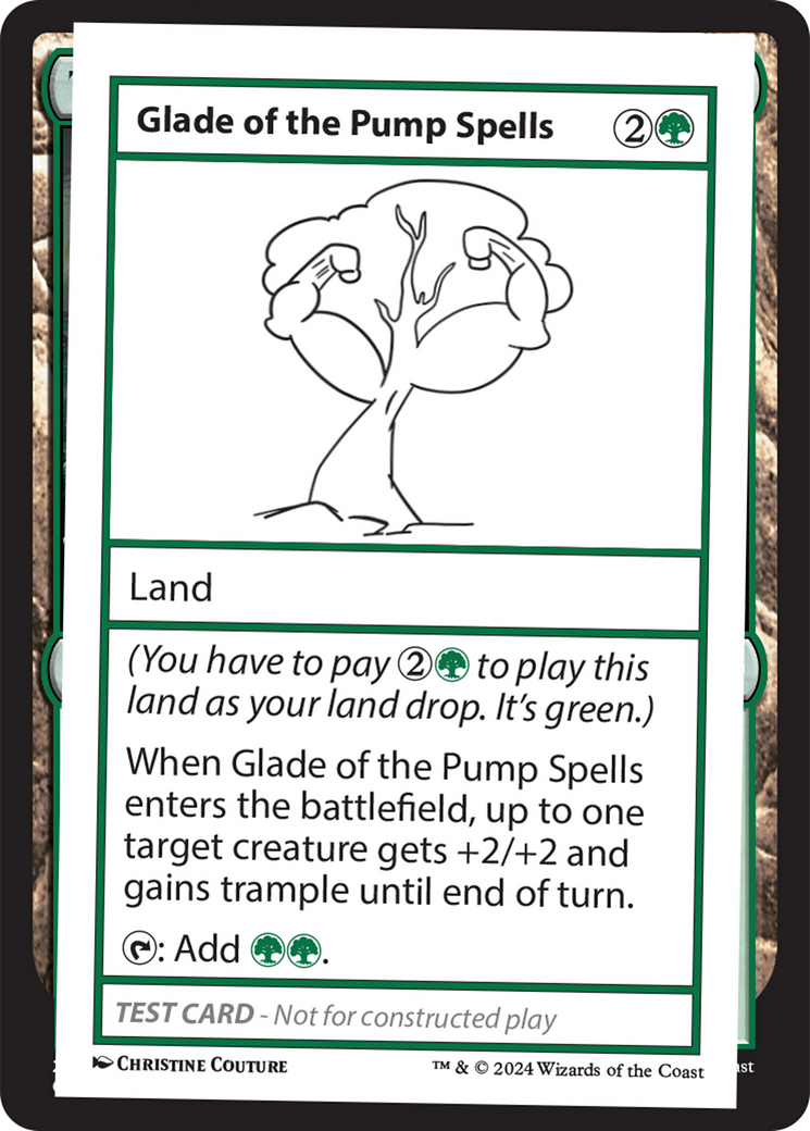 Glade of the Pump Spells [Mystery Booster 2 Playtest Cards] | Enigma On Main