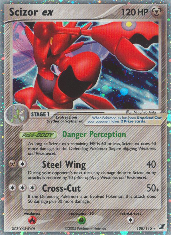 Scizor ex (108/115) [EX: Unseen Forces] | Enigma On Main