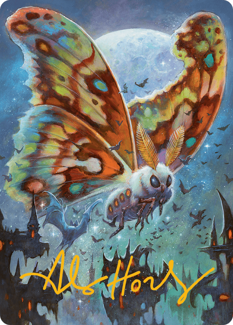 Luminous Broodmoth Art Card (Gold-Stamped Signature) [Bloomburrow Art Series] | Enigma On Main