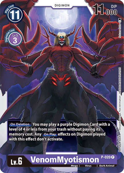 VenomMyotismon [P-020] [Promotional Cards] | Enigma On Main