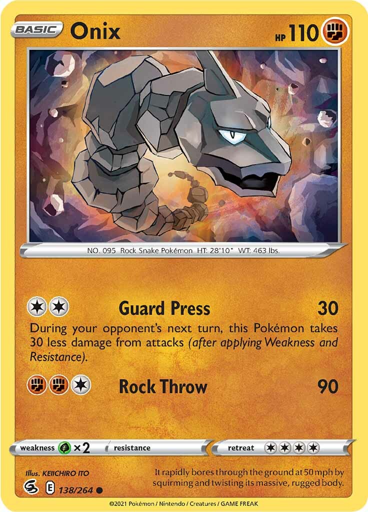 Onix (138/264) [Sword & Shield: Fusion Strike] | Enigma On Main