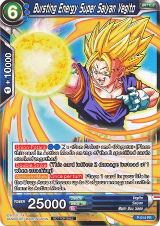 Bursting Energy Super Saiyan Vegito (Foil) (P-014) [Promotion Cards] | Enigma On Main